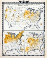 Statistics - Products Raised in Improved land in 1870 - Page 155, Illinois State Atlas 1876